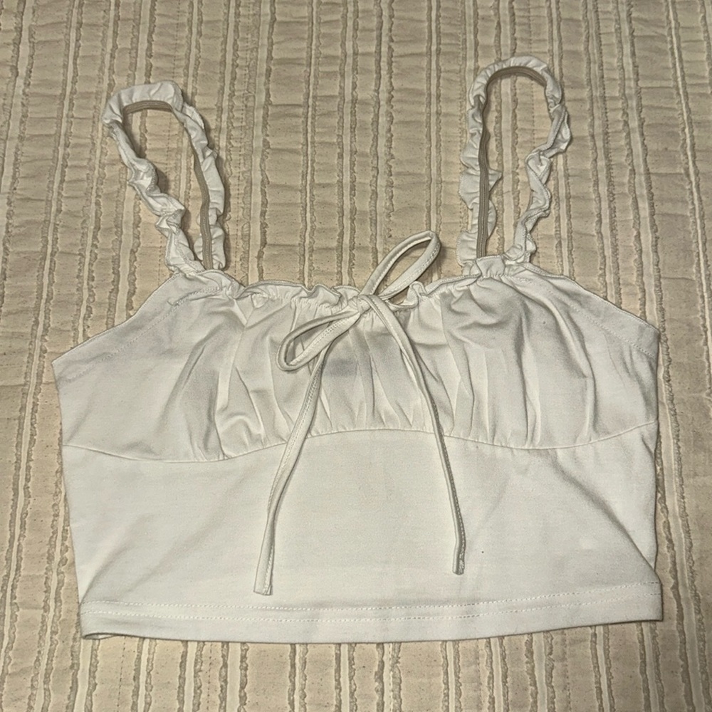 White crop top